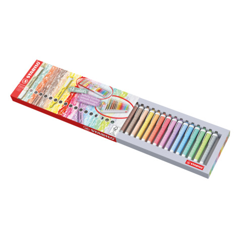 Desk set Evidenziatori Stabilo Swing® Cool NatureColors - 18 colori assortiti 275/18-02-5